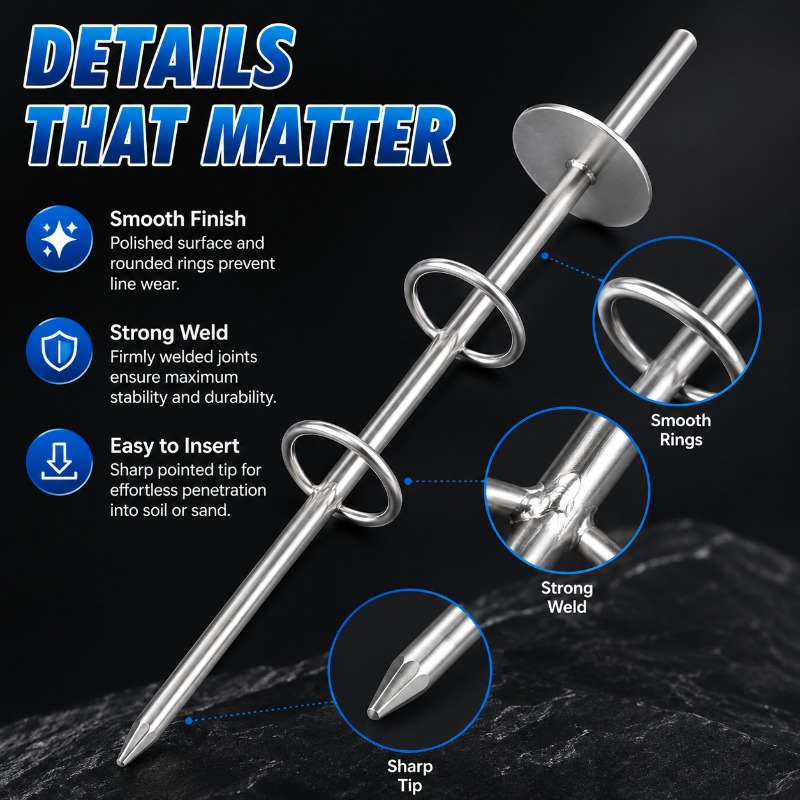 Double Ring Fishing Rod Holder - đánh giá và giá Fishing Rod Casting