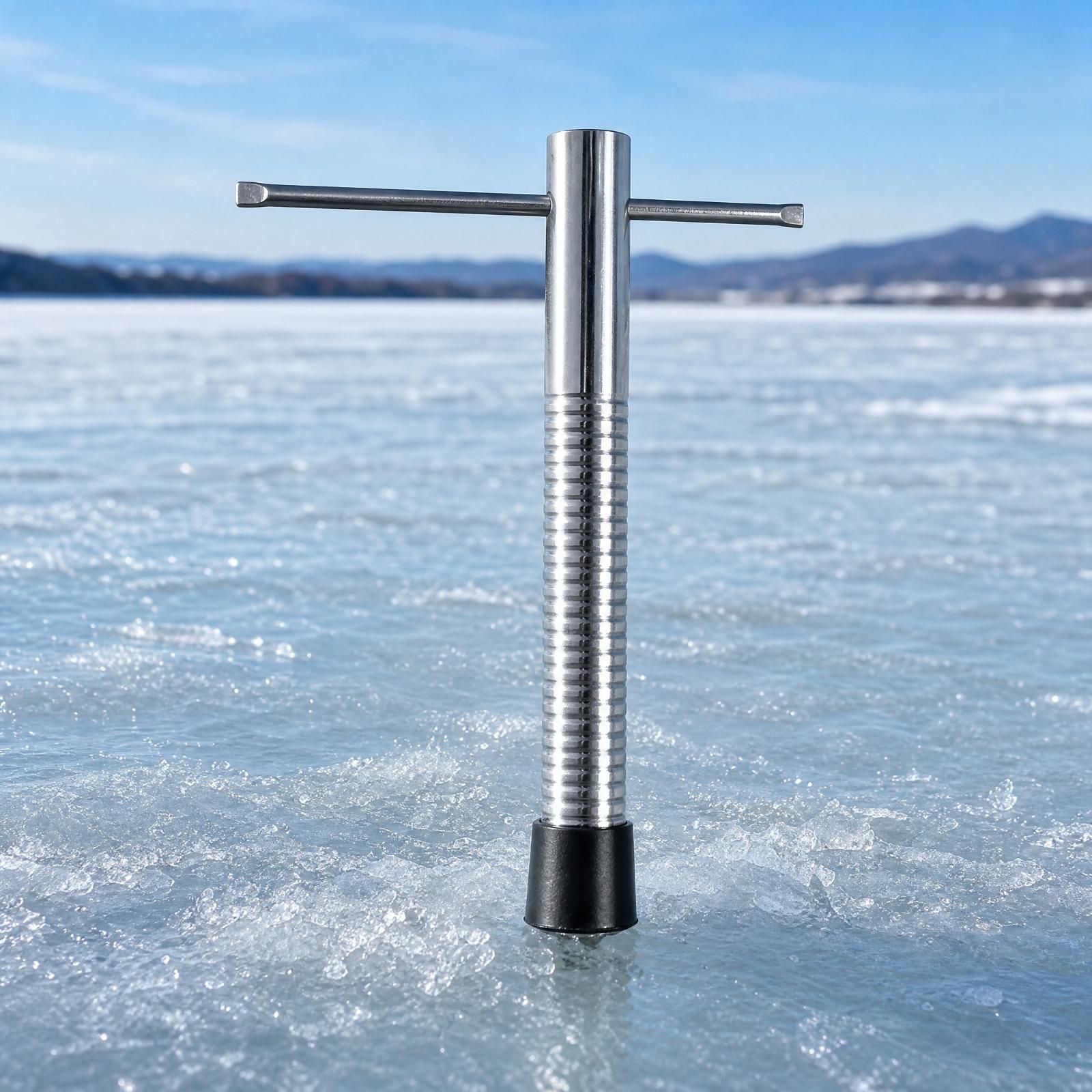 Compact Steel Ice Auger Drill  - đánh giá và giá Fishing Rod Ice